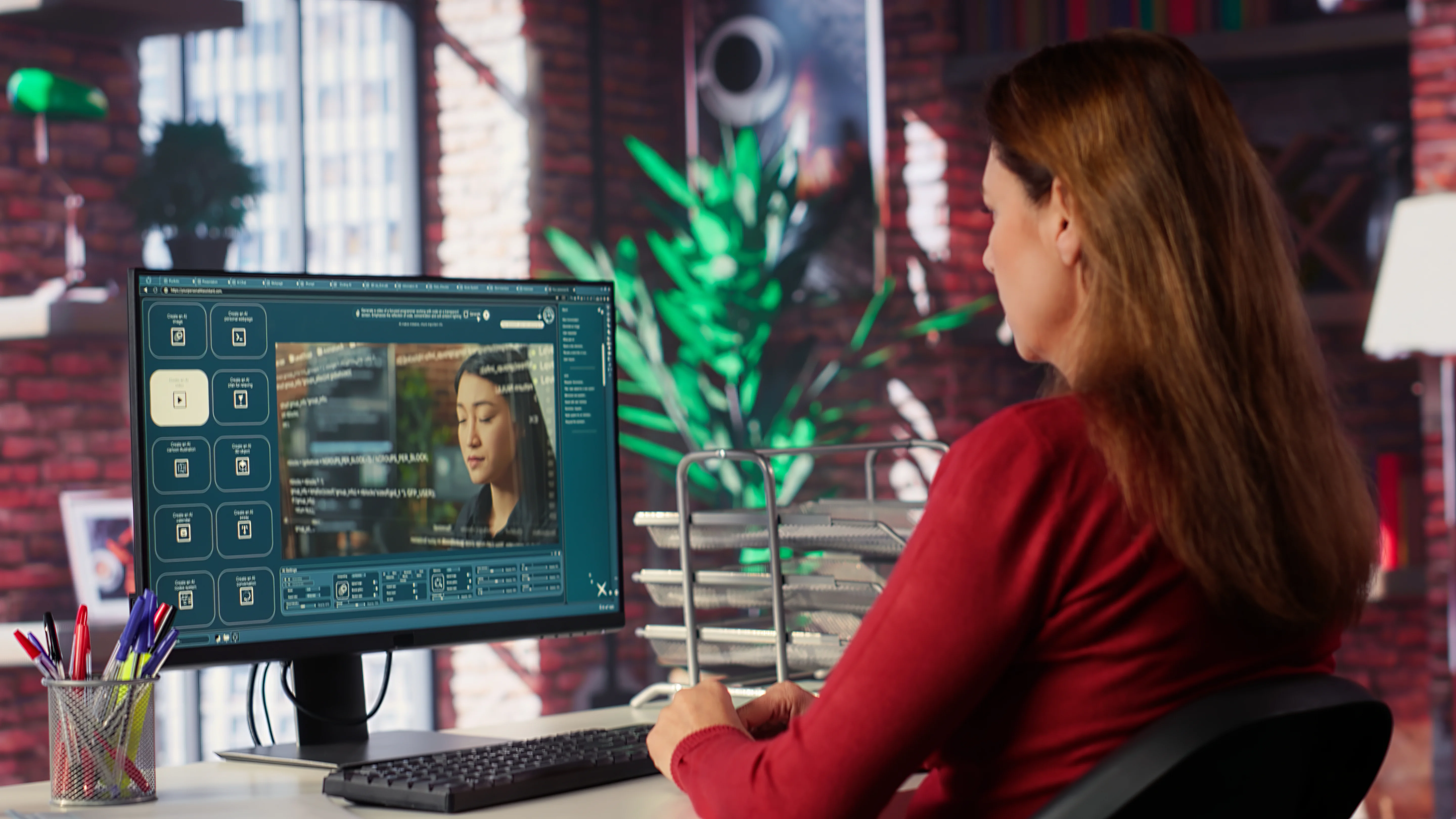 Female developer building interview-ready confidence for frontend engineering roles using Mockinto.